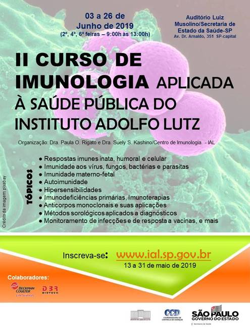 Cartaz-II Curso de Imunologia-IAL 2019