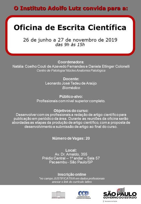  Oficina de escrita cientifica